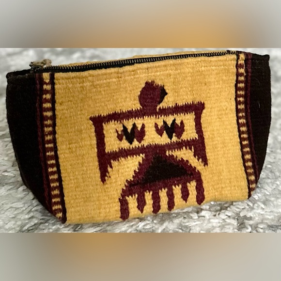 ‼️RARE‼️🎸MZ (fair trade) Textiles🎸🔥NWT🔥Golden Eagle Bag/Clutch